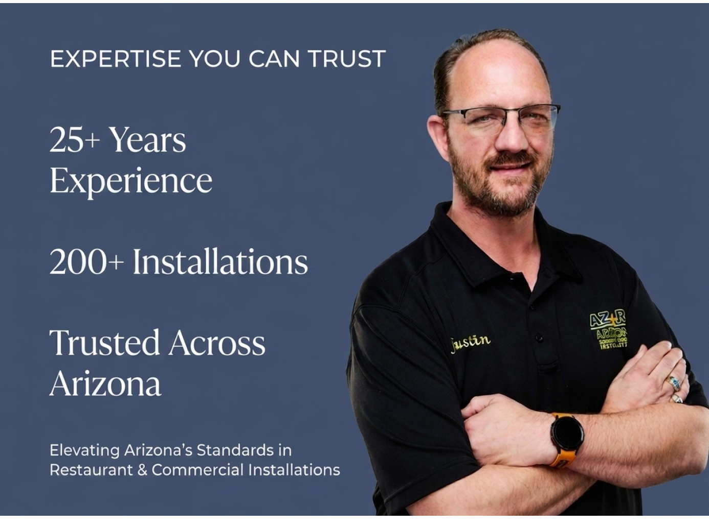 AZRC consultant portrait with project experience highlights